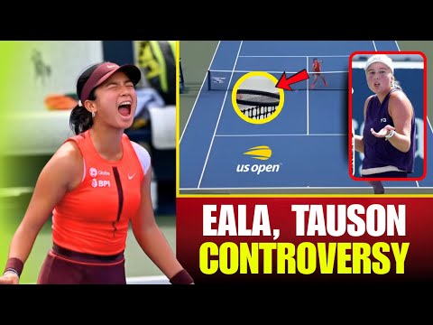 Alex Eala Controversial Win over Tauson at US Open 2025 | Tennis Titans