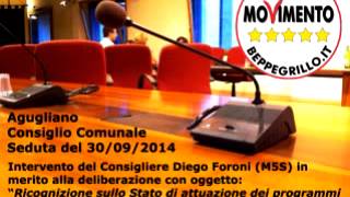 preview picture of video 'Consiglio Comunale - Agugliano - 30/09/2014 - Intervento del Consigliere Foroni (M5S)'