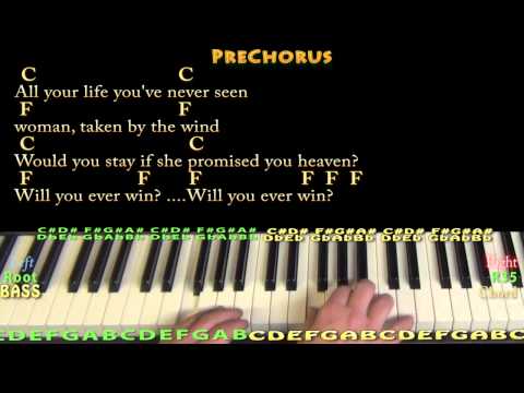 Rhiannon (Fleetwood Mac) Piano Cover Lesson with Chords/Lyrics