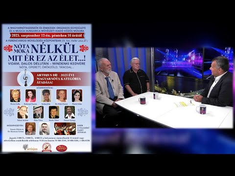 „Nóta móka nélkül mit ér az élet…!” gálaműsor lesz 2025.09.12-én – Éliás Tibor, Vinczey László