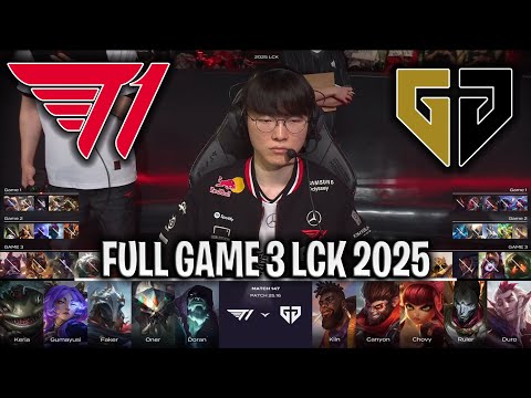 FAKER CAN 1vs9?😱 - T1 vs GEN GAME 3 LCK SUMMER 2025 W15D4 | T1 vs GENG ESPORTS G3 LCK 2025