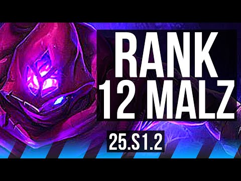 MALZAHAR vs CORKI (MID) | 1900+ games, Rank 12 Malz | KR Grandmaster | 25.S1.2