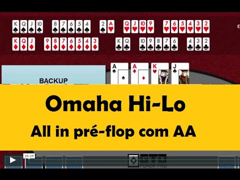 Omaha HI-LO: All in pré flop com AA