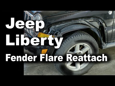 Jeep Liberty Fender Flare Reattach - New Plastic Parts Hold the Fender Flare Firmly!