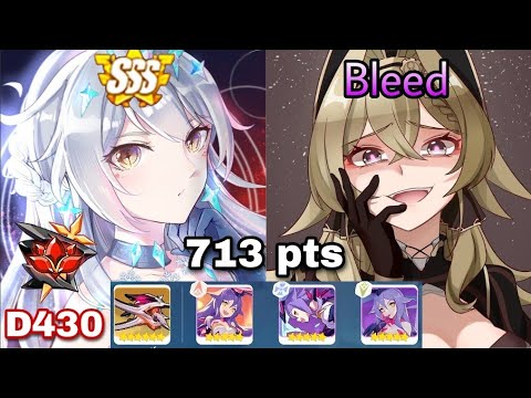 [Honkai Impact 3] Ex-Abyss Red Lotus (D430) - Vill-V (Bleed) 713 pts - HV(SSS) HS SI (Dudu 2*)