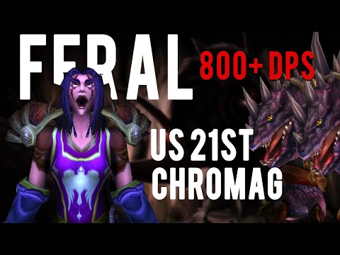 800+ DPS Feral Druid - US 21st Chromaggus | WoW Classic