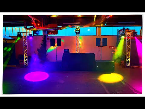 Mittlers DJ Setup + American DJ Asteroid | Aufbau im Zeitraffer
