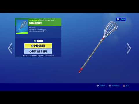 *RARE* SCRAMBLER PICKAXE BACK IN FORTNITE! (EGG WISP)