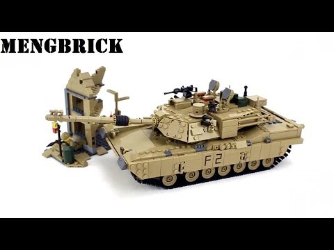 Конструктор Kazi 2 в 1 «Танк M1A2 Abrams и Hammer» KY10000 / 1463 детали