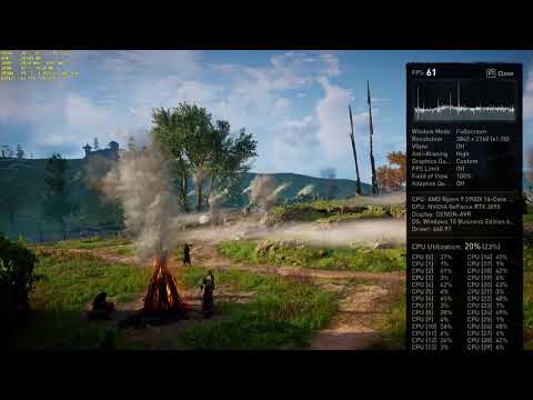 Assassin's Creed Valhalla Benchmark | 4K | Ultra Settings | 5950x | RTX 3090