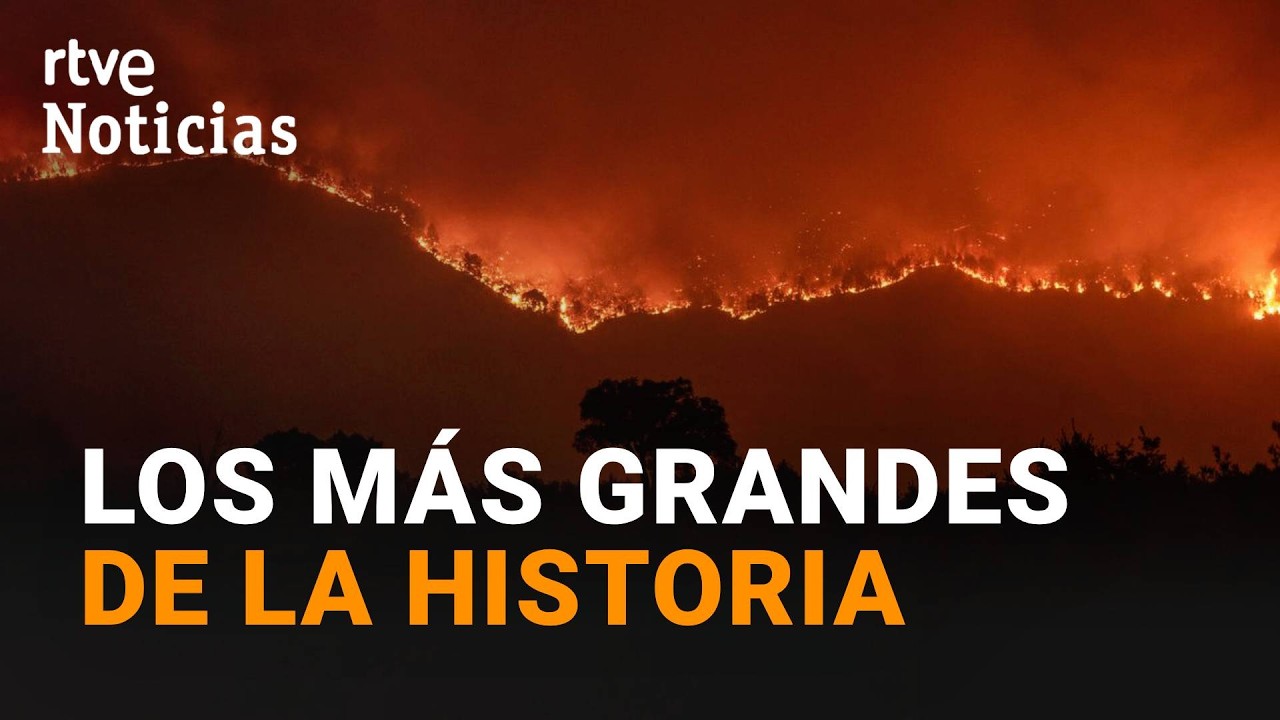 Ávila, Ourense, La Mierla: los incendios más grandes de la historia de España | RTVE Noticias