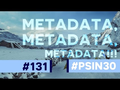 1st YouTube video about how to edit metadata in illustrator
