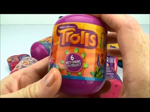 Surprise Capsules Dreamworks TROLLS Blind Capsules Key Chains ZURU MLP Toys Video