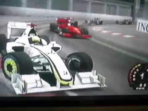 F1 2009 wii:Un multiple crash à Singapour !!!!!!!
