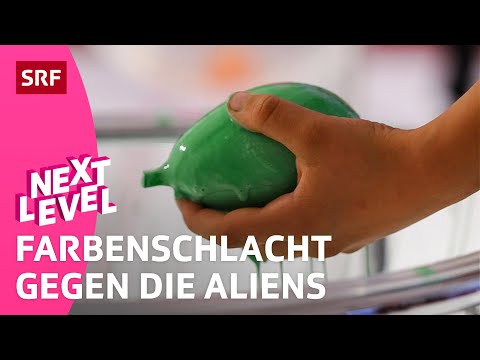 S1 3/6 🏆 SRF Kids – Next Level: Aliens in der Turnhalle | Gameshow für Kinder