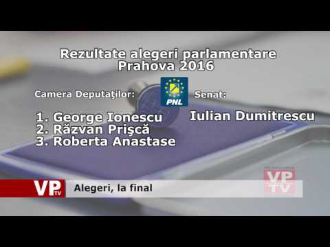 Alegeri, la final