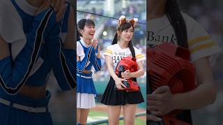 日本語を話す丹丹🦊👍 そばには、ファイターズガール西崎さん #台湾チア #cheerleader #치어리더 #fancam 2024/6/15【台湾チアTV】