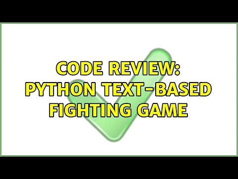Code Review: Python text-based fighting game (2 Solutions!!)