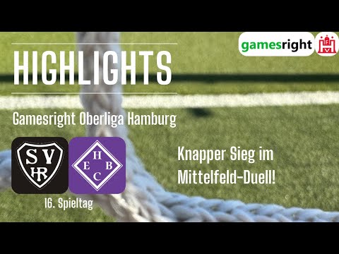 16. Spieltag Gamesright Oberliga Hamburg Highlights SV Halstenbek-Rellingen - HEBC