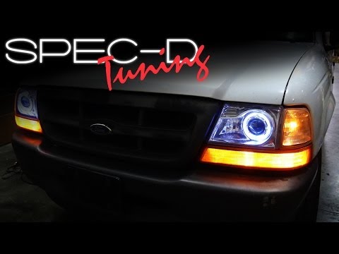 SPECDTUNING INSTALLATION VIDEO: 1998-2000 FORD RANGER PROJECTOR HEADLIGHTS