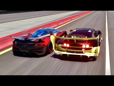 2022 SSC Tuatara Aggressor vs Bugatti Veyron GTR Concept  at Special Stage Route X