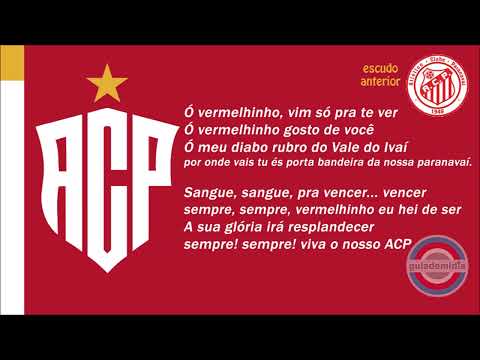 Hino do Atlético Clube Paranavaí [ PR ] •  Oficial  • Novo Escudo do ACP