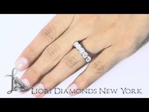 WBA-18 - 2.00 Carat F-VS Diamond Wedding Band Ring Anniversary Ring 14k White Gold