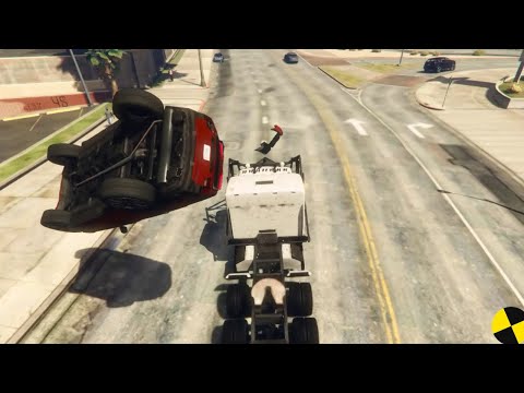 GTA 5 Phantom Wedge Truck Crashes Ep.11 Impact Compilation - Destruction | Crashstation
