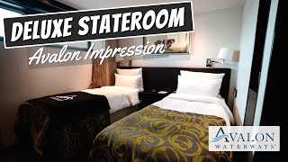 Avalon Waterways "Impression" | Deluxe Stateroom Tour & Review | 4K