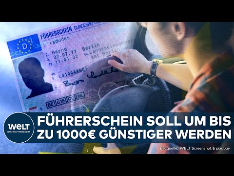 Video Thumbnail: FÜHRERSCHEIN: Union will bezahlbare Fahrlizenz | Kosten sollen um bis zu eintausend Euro sinken