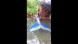 Aysun the Mermaid interactions at Scarby