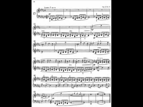 Scriabin 24 Preludes Op.11 - No.15 in D flat major