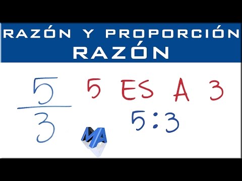 Razones | qué es una razón | Ejemplos