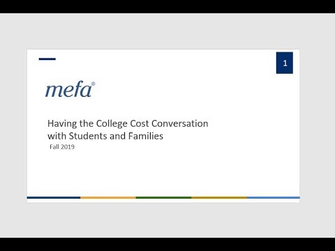 School Counselor Webinar Series: Having the College Cost Conversation with Students and Families