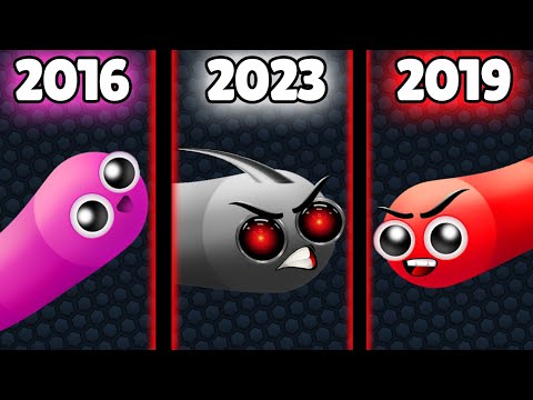 2016 vs 2019 vs 2023 in Slither.io - Epic Slitherio Gameplay