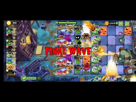 Arthur's Challenges level 107-108 (Dark Ages Endless Zone) #pvz2