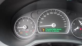 SAAB 9-3 2008 AERO Low Oil Pressure Message