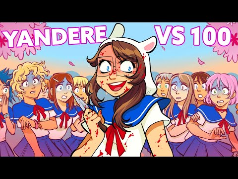I CHALLENGED 100 GIRLS TO GET MY CRUSH! - Yandere Simulator