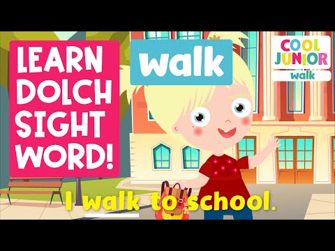 Phonics | Sight Words Songs! | Sight Word "walk" (Level 3B-19) | by Cool Junior Phonics