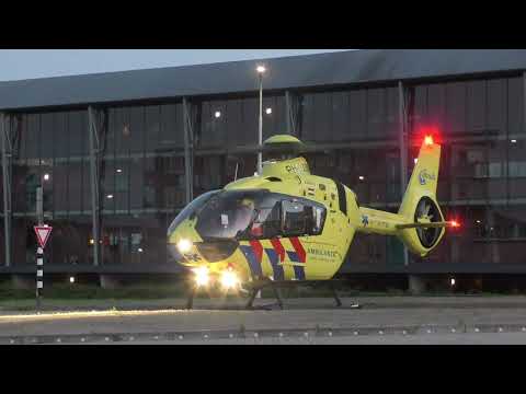 Traumahelikopter 13991 stijgt op na een Medisch Incident in Aalsmeer