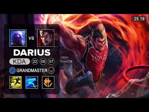 Darius vs Ryze Top - EUW Grandmaster - Patch 25.19 Season 15