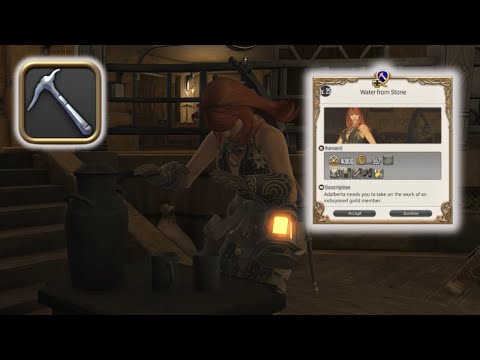 QQ - FFXIV - Miner Level 25 - Water From Stone