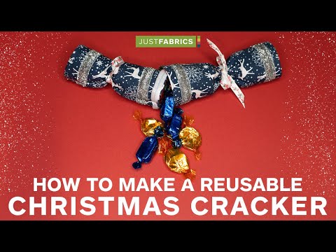 How To Make A Reusable Christmas Cracker | A Just Fabrics Guide
