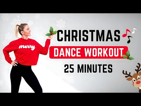 🎄25 Min CHRISTMAS DANCE WORKOUT🎄DANCE CARDIO AEROBICS for WEIGHT LOSS🎄KNEE FRIENDLY🎄NO JUMPING🎄