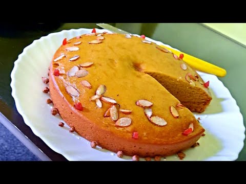 Wheat flour cake // Aata cake // Eggless cake - DINE with Sharmistha