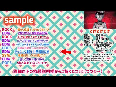 受賞歴多数！VTuber歌い手様のオリ曲を作ります イメージ1