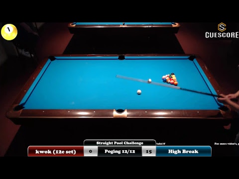 Straight Pool Challenge: Kwok (13e set)