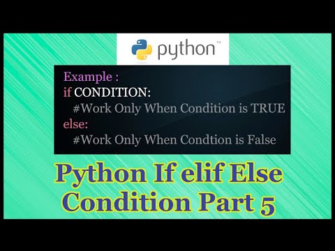 Python If Elif Else Condition Tutorial Part 5