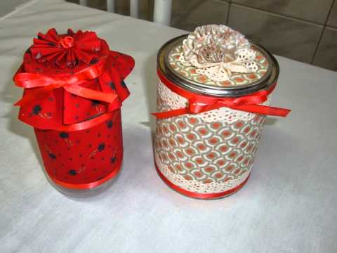 Artesanato feito com diversos materiais reciclados