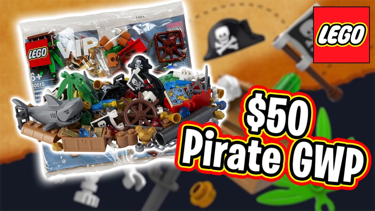 LEGO Review - Pirate and Treasure VIP Add On Pack 40515 - Gift With Purchase $50 Amazing Value #lego